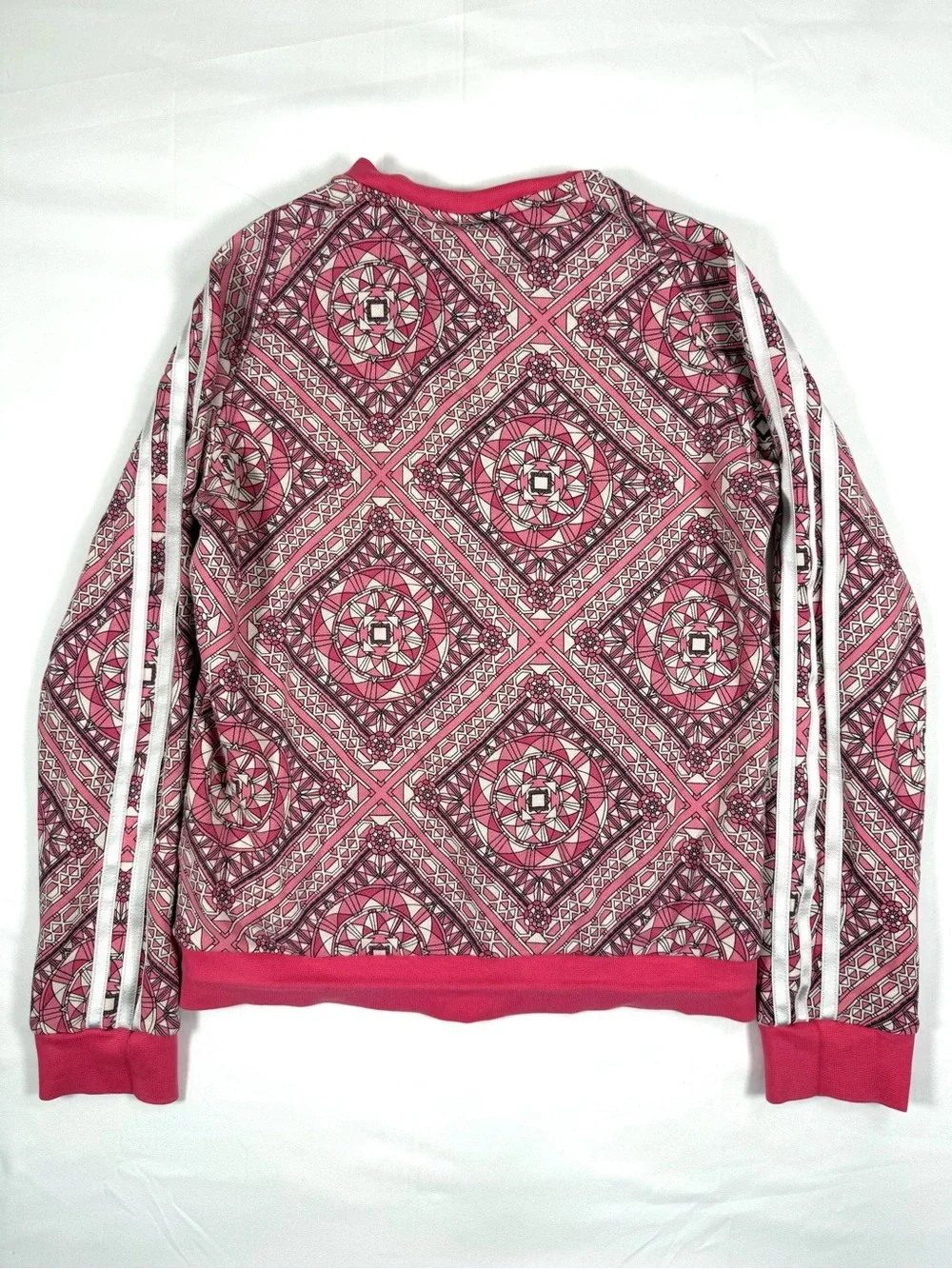 NEW ADIDAS Girls Originals Trefoil Track Jacket 9-10Y‎ Geometric Zip Athleisure
